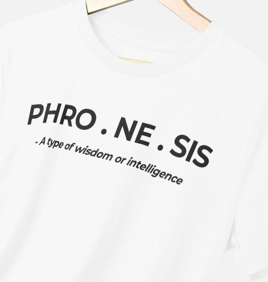 Phronesis Original Wisdom Men's White T-shirt
